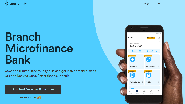 Branch international website landing page