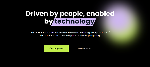 Poster of iHub with short description of service